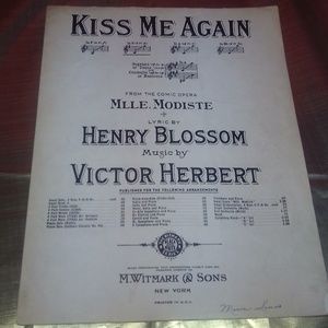 Vgt KISS ME AGAIN sheet music